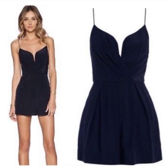 Zimmerman Silk Plunge Romper/playsuit